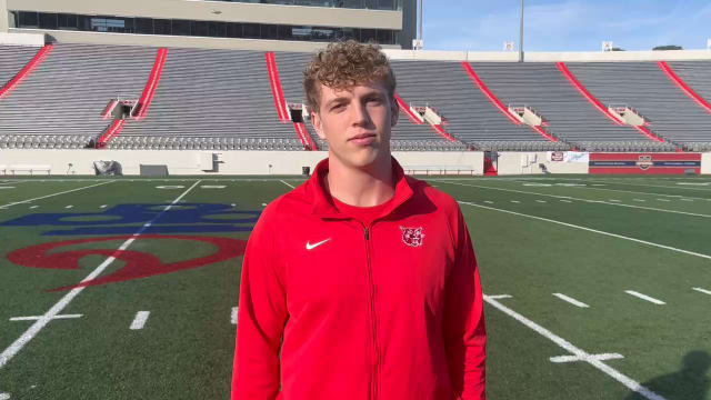 Harding Academy's Wyatt Simmons discusses recruiting process, committing to Arkansas Razorbacks (12/7